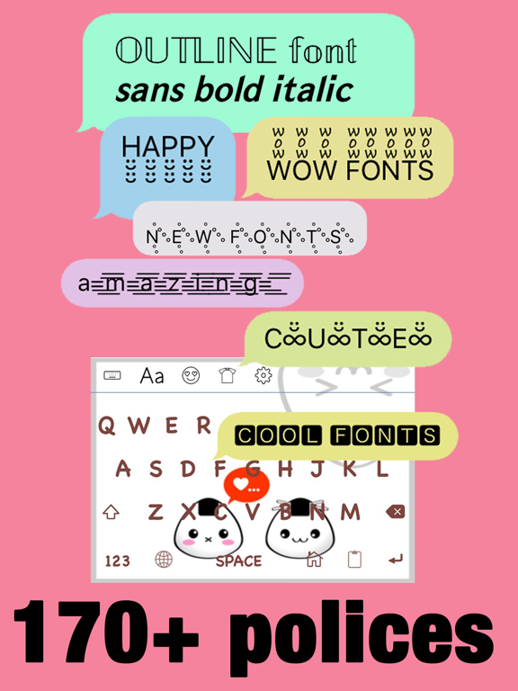 Screenshot #4 pour Clavier de polices de couleur+