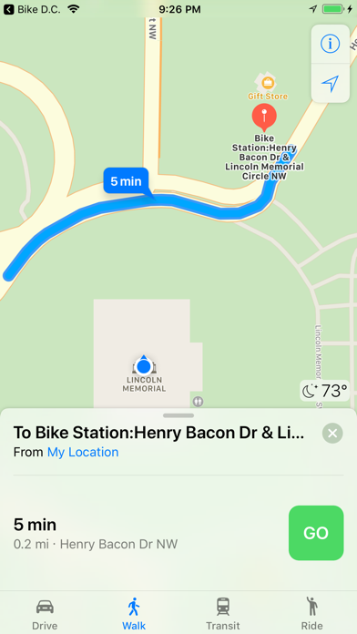 Screenshot #3 pour Bike Stations Washington DC