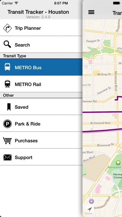 Transit Tracker - Houston