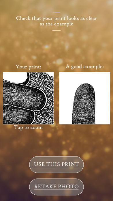 Screenshot #3 pour Fingerprint Photographer