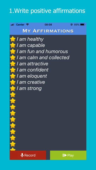 Screenshot #1 pour Affirmations Repeater
