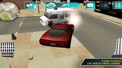 Red Car City Tran Sim screenshot 2