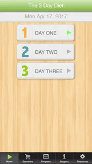 3 day diet iphone screenshot 1