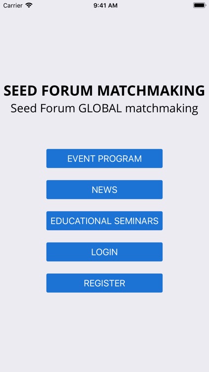 Seed Forum Matchmaking