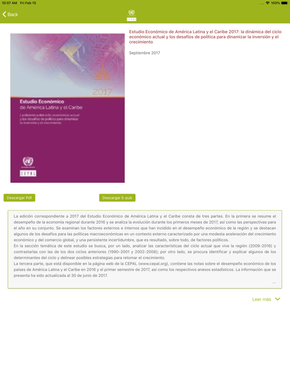 Screenshot #6 pour Publicaciones CEPAL