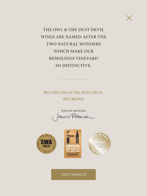 The Owl & The Dust Devil iPad screenshot 4 - Food & Drink app