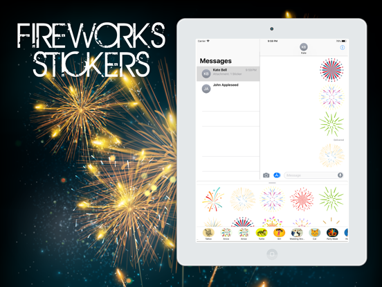 Screenshot #4 for Fireworks Stickerss