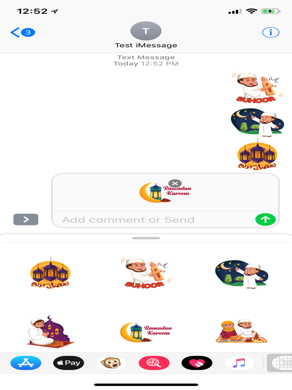 Ramadan and Eid Stickers iPad screenshot 2 - Stickers app