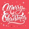 Typography Card MerryChristmas icon