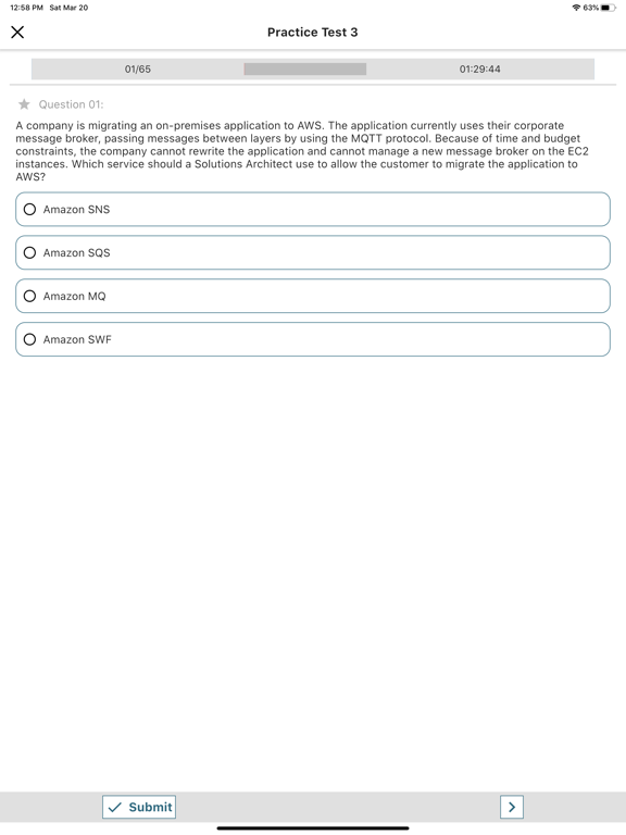 Screenshot #6 pour AWS SAA-C02 Certification Exam