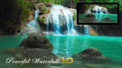Peaceful Waterfall HD iPhone image 1