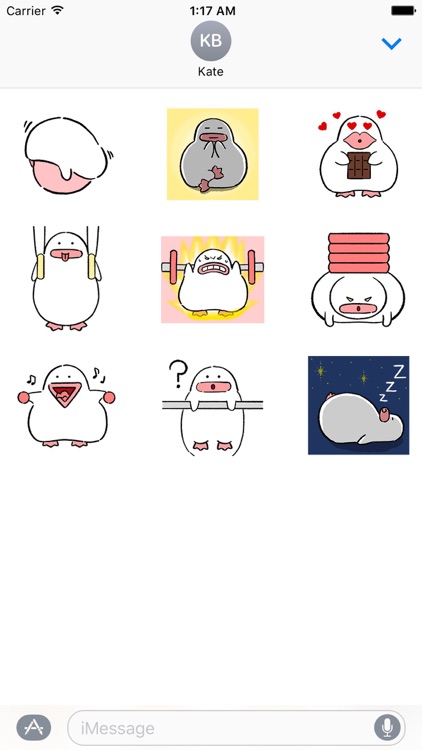Animated Chubby Duck Sticker