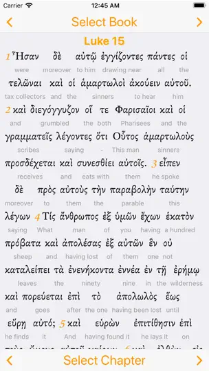 Interlinear Greek iPhone Screenshot 3