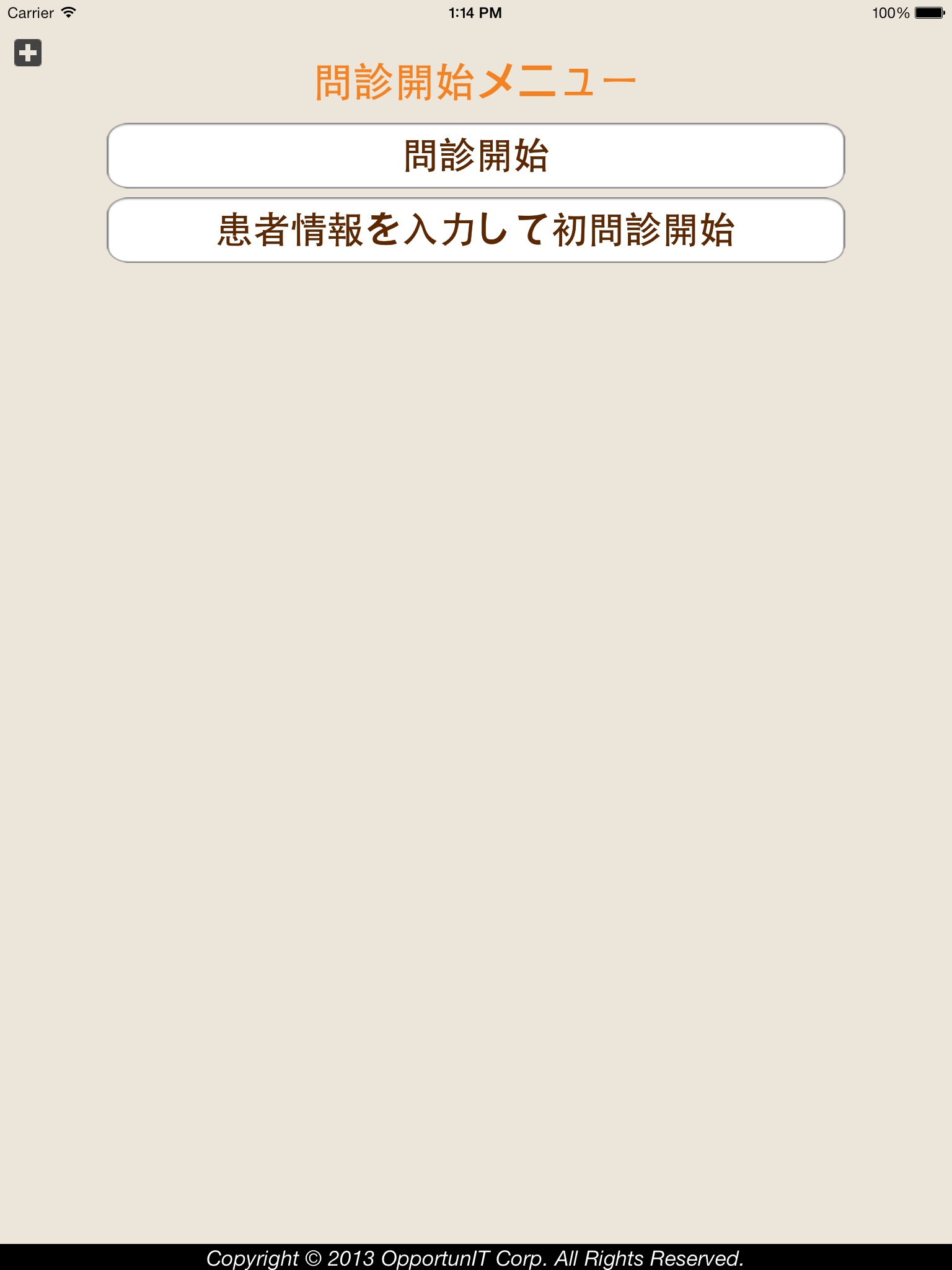 漢方問診表 for iPad（プロ版） screenshot 2