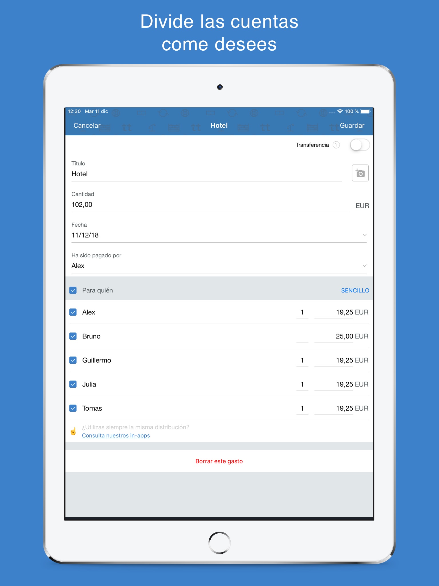 Tricount - Split group bills screenshot 4