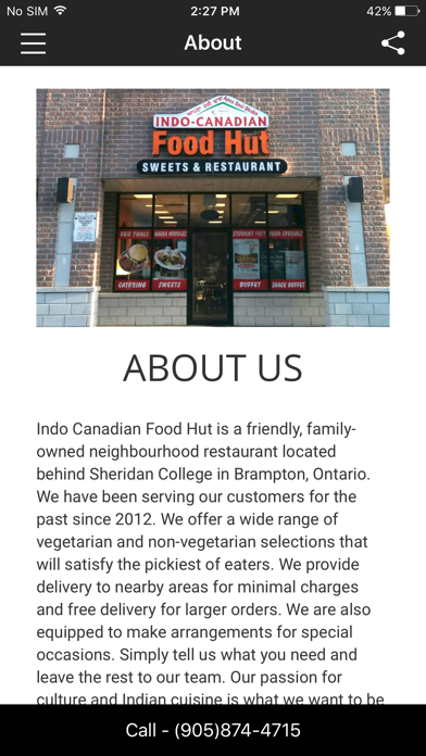 How to cancel & delete Indo Canadian Food Hut from iphone & ipad 2