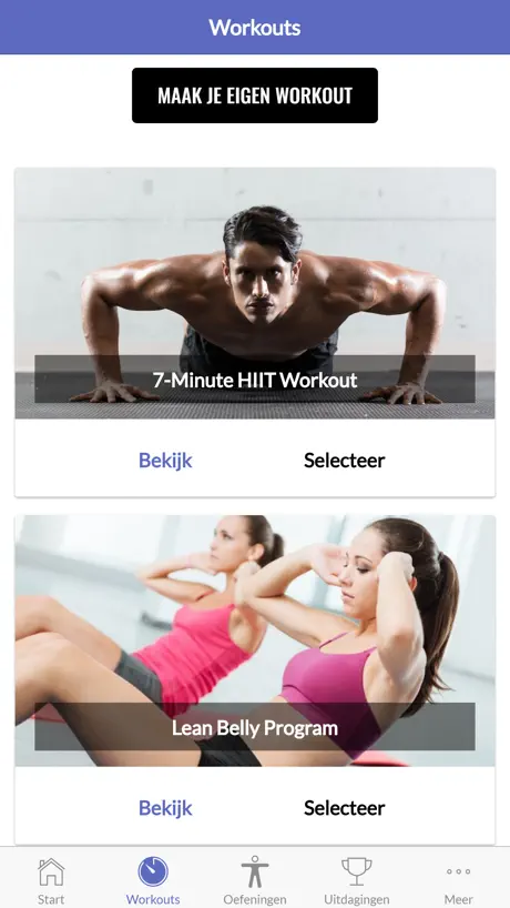 Workouts voor Afvallen