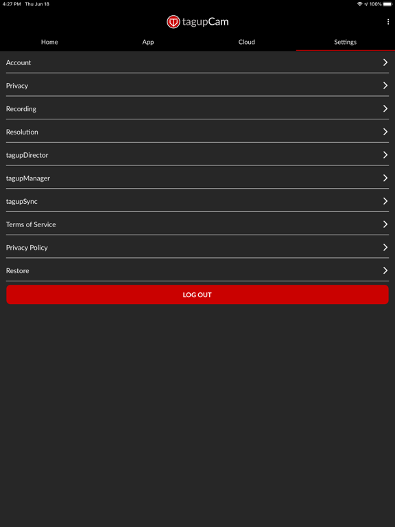 tagupCam iPad screenshot 10 - Sports app