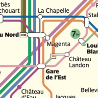 Paris Metro Map  Bus and RER