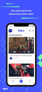 Hex - Social Streaming screenshot #2 for iPhone