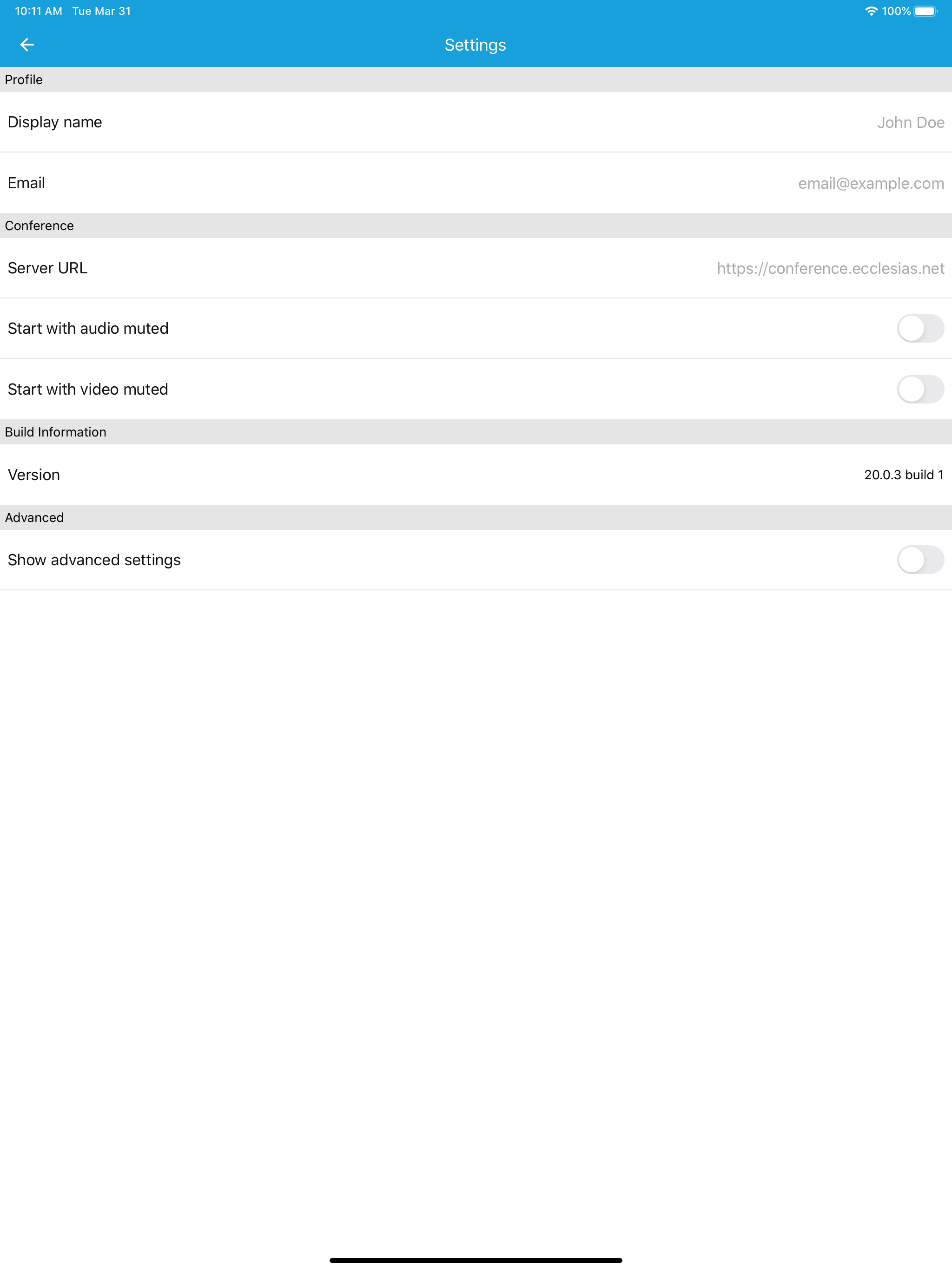 ecclesias Konferenz screenshot 4