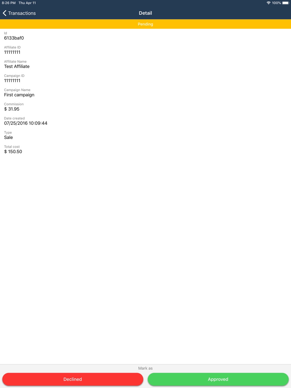iPad screenshot