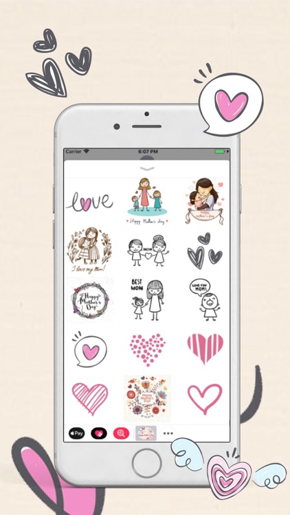 Happy Mother Day Stickers