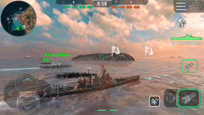 Screenshot #2 pour Warships Universe Naval Battle