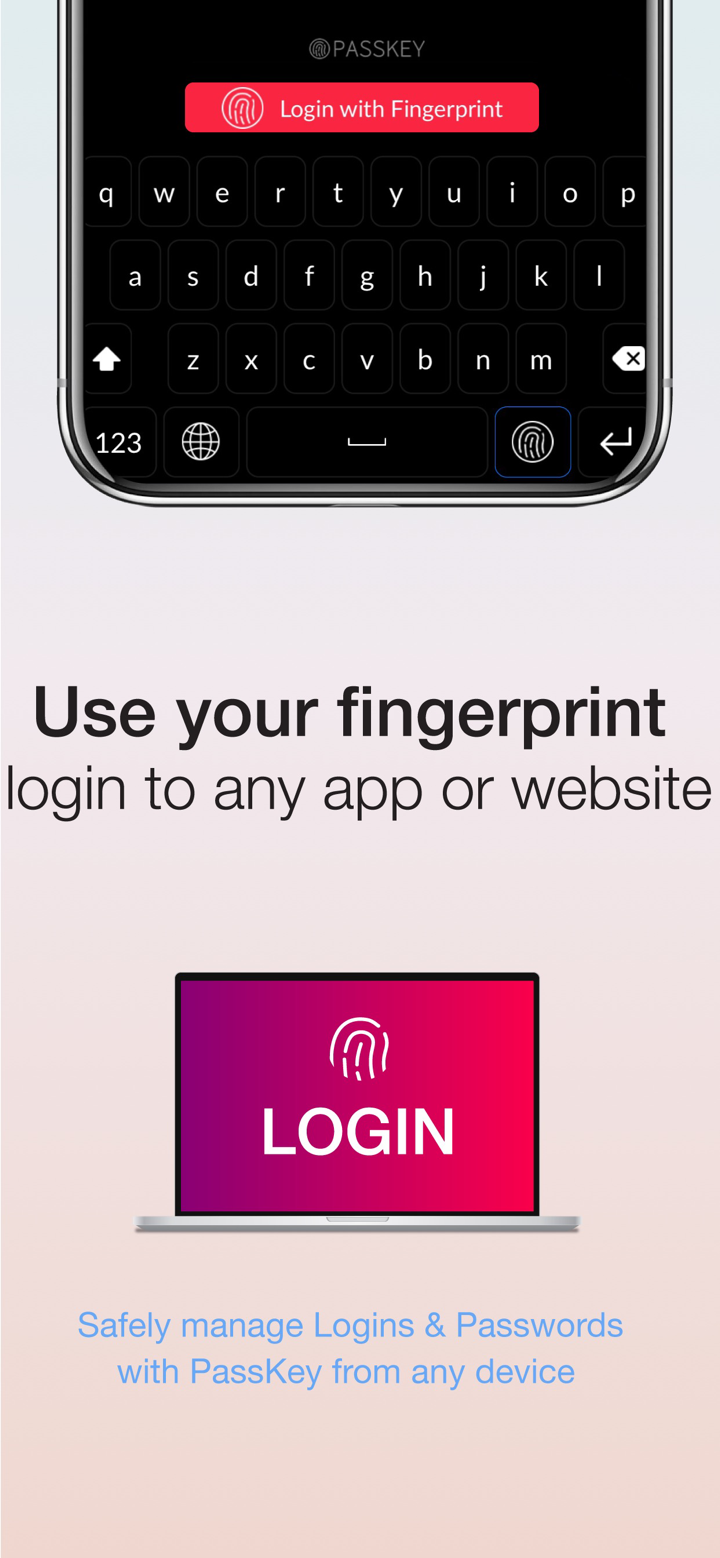 Fingerprint Login:PassKey Lock screenshot 3