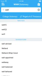 webster dictionary & thesaurus iphone screenshot 2