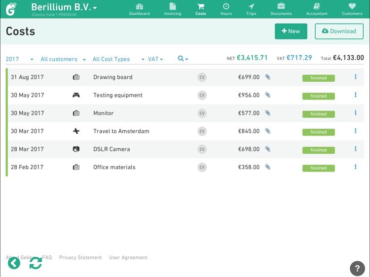Gekko Accounting for iPad screenshot-3