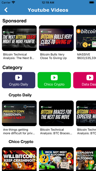 Bitcoin & Crypto World News Screenshot
