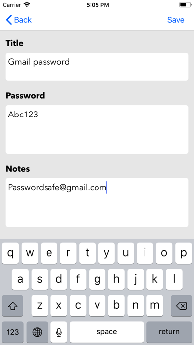 Password Safe screenshot 2