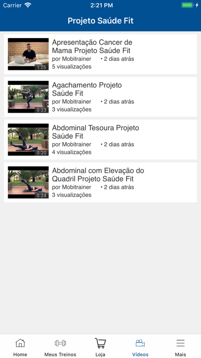 Projeto Saúde Fit Screenshot