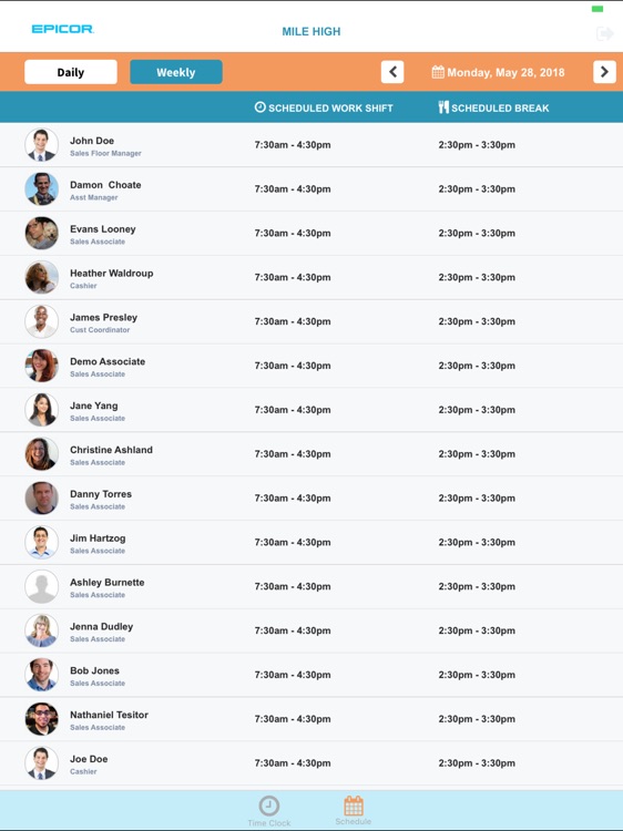Epicor S+ Timeclock screenshot-6