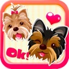 Icon Yorkie Dog Emoji Stickers