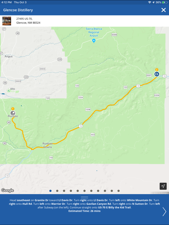 Discover Ruidoso iPad screenshot 10 - Travel app