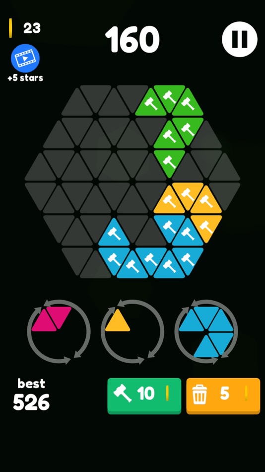 #5. Make Hexa: Hexagon Puzzle Hex (iOS) 由: Ha Dong