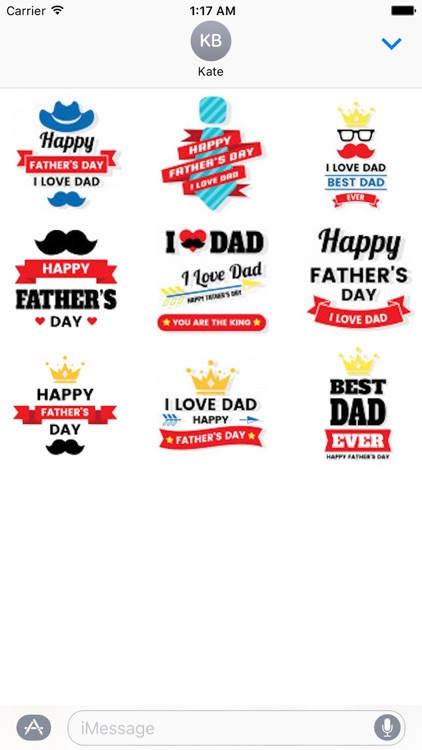 Daddy I Love You Sticker