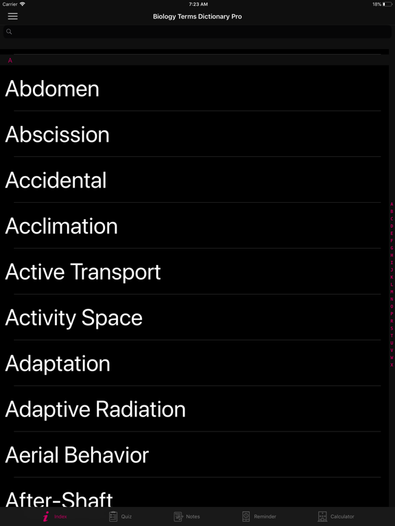 Screenshot #5 pour Biology Terms Dictionary Pro