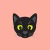 Black Kitty Sticker Pack App Support