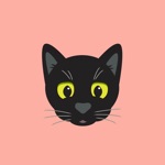 Download Black Kitty Sticker Pack app