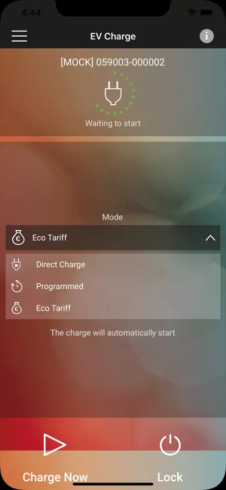 EV CHARGE light