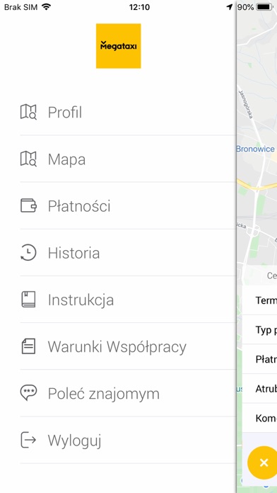 Mega Taxi Kraków Screenshot