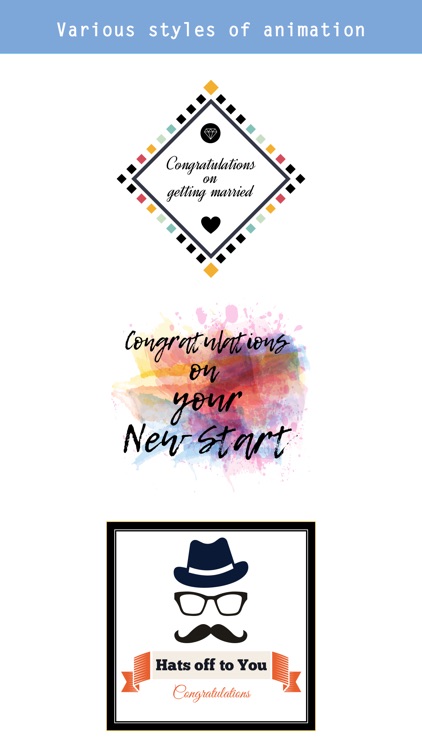 Animated Congrats Stickers