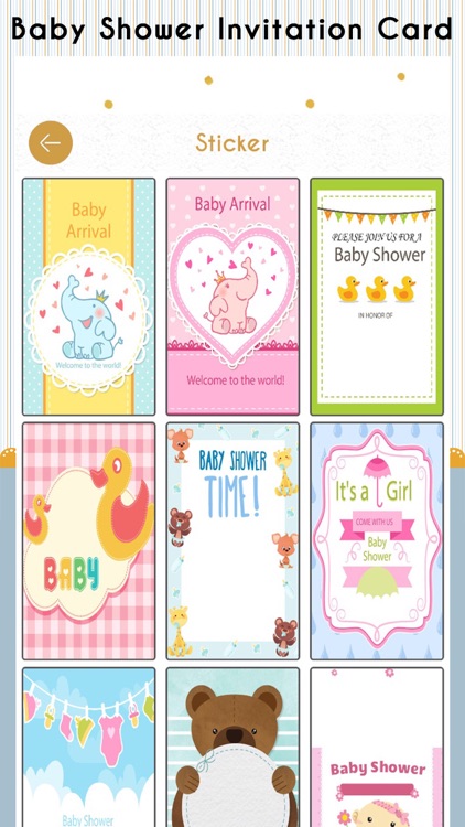 Baby Shower Invitation Card HD