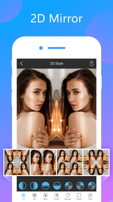 Screenshot #1 pour Photo Mirror Collage Maker Pro