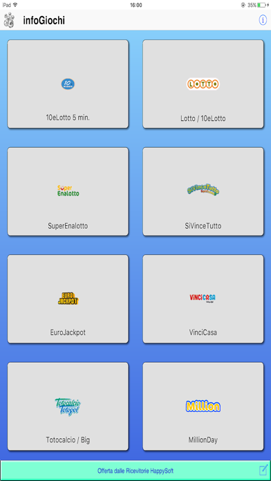 Screenshot #1 pour infoGiochi