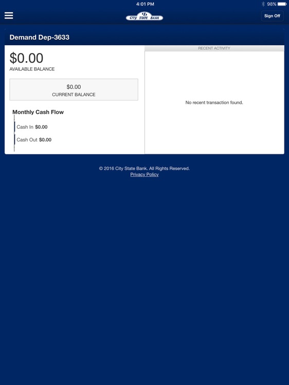 City State Bank for iPad screenshot-3