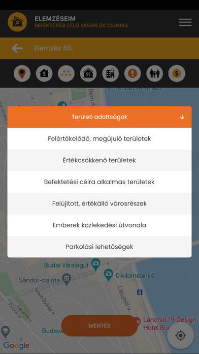 Ingatlan Elemző Rendszer Screenshot